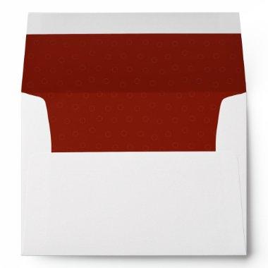 Elegant Garnet Red Lined Envelope