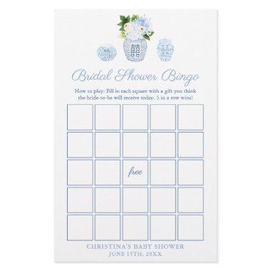 Elegant Ginger Jar Bridal Shower Bingo Game Invitations