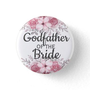 Elegant godfather of the bride button