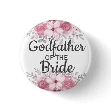 Elegant godfather of the bride button