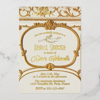 Elegant Gold Baroque Rococo  Foil