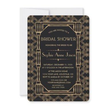Elegant Gold Black Great Gatsby