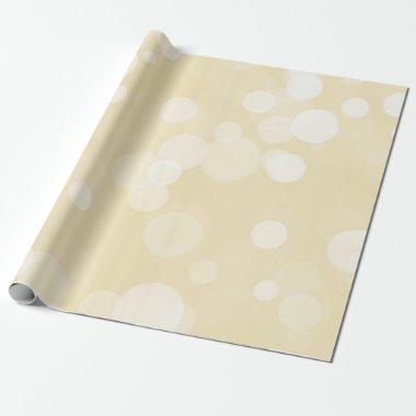 Elegant Gold Bokeh Pattern Wedding Wrapping Paper