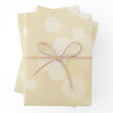 Elegant Gold Bokeh Pattern Wedding Wrapping Paper Sheets