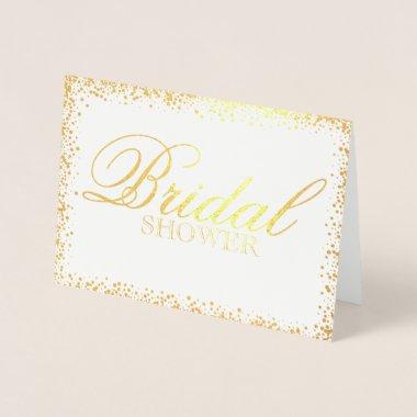 Elegant gold bridal shower Invitations