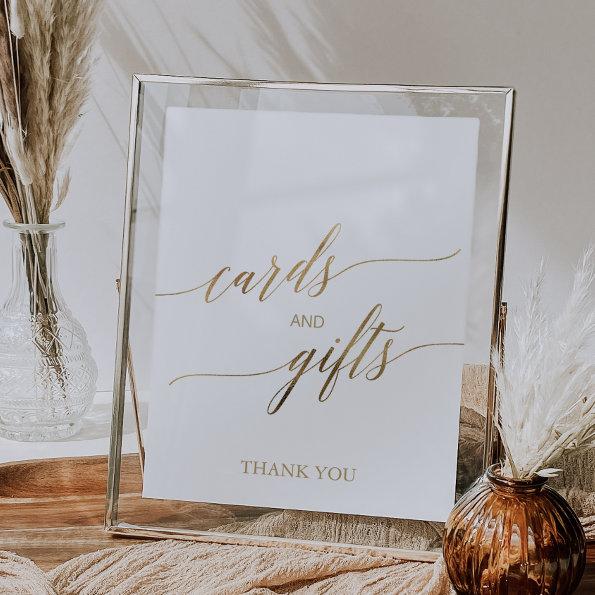 Elegant Gold Calligraphy Invitations and Gifts Sign