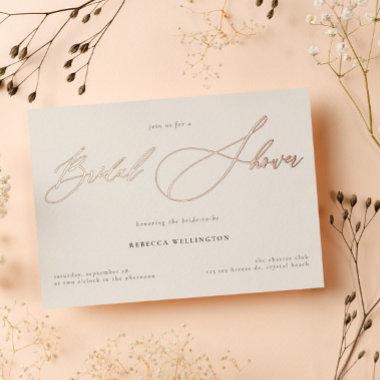 Elegant Gold Calligraphy Script  Foil