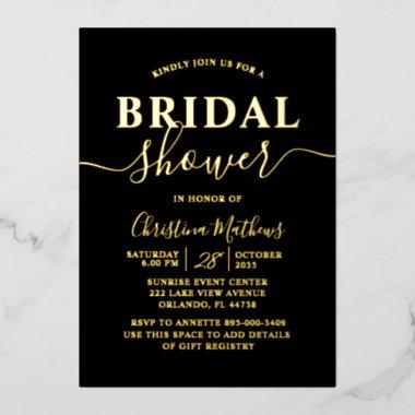 Elegant Gold Foil Calligraphy  Foil