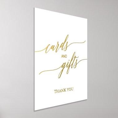 Elegant Gold Foil Calligraphy Invitations and Gifts Foil Prints