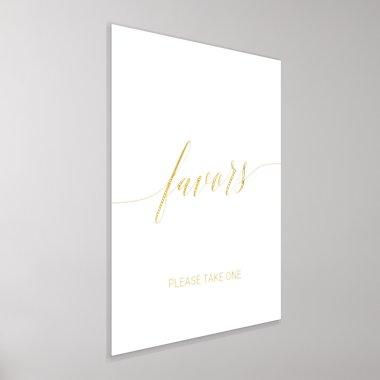 Elegant Gold Foil Calligraphy Wedding Favors Foil Prints
