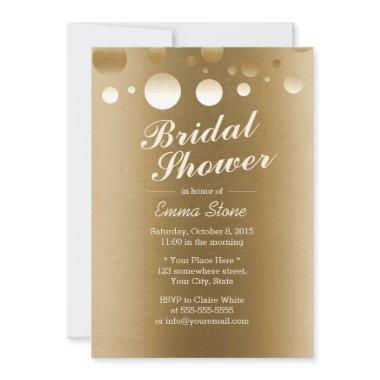 Elegant Gold Foil Confetti Dots