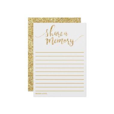 Elegant Gold Glitter Share A Memory