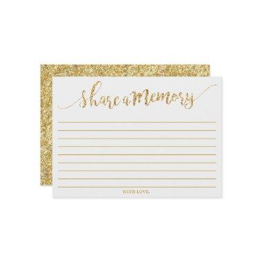 Elegant Gold Glitter Share A Memory