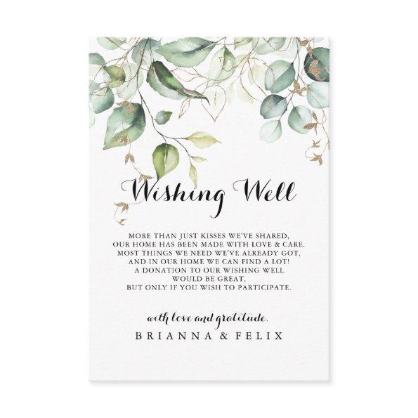 Elegant Gold Greenery Wedding Wishing Well Enclosure