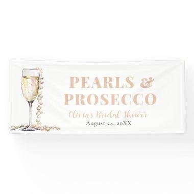 Elegant Gold Pearls and Prosecco  Banner