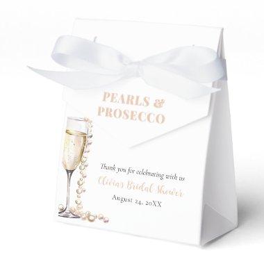 Elegant Gold Pearls and Prosecco  Favor Boxes