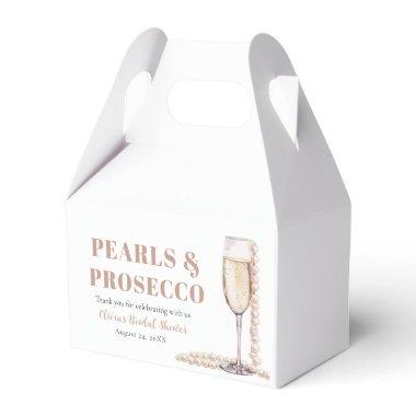 Elegant Gold Pearls and Prosecco  Favor Boxes