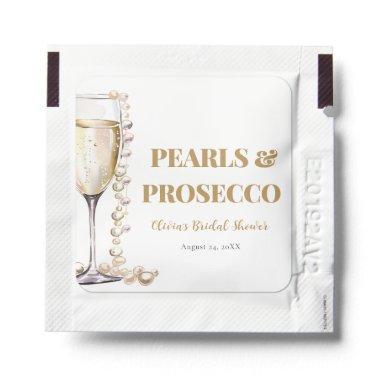 Elegant Gold Pearls and Prosecco  Hand Sanitizer Packet