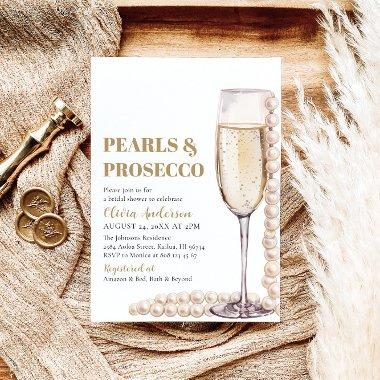 Elegant Gold Pearls and Prosecco