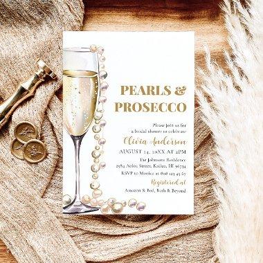 Elegant Gold Pearls and Prosecco