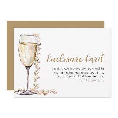 Elegant Gold Pearls and Prosecco Enclosure