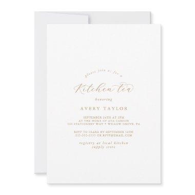 Elegant Gold Script Kitchen Tea