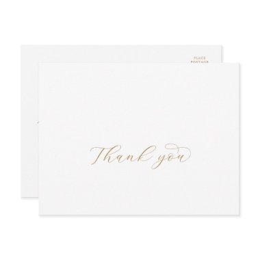 Elegant Gold Script Thank You Post