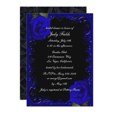Elegant Goth Blue Roses