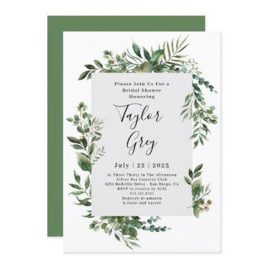 Elegant Greenery Border