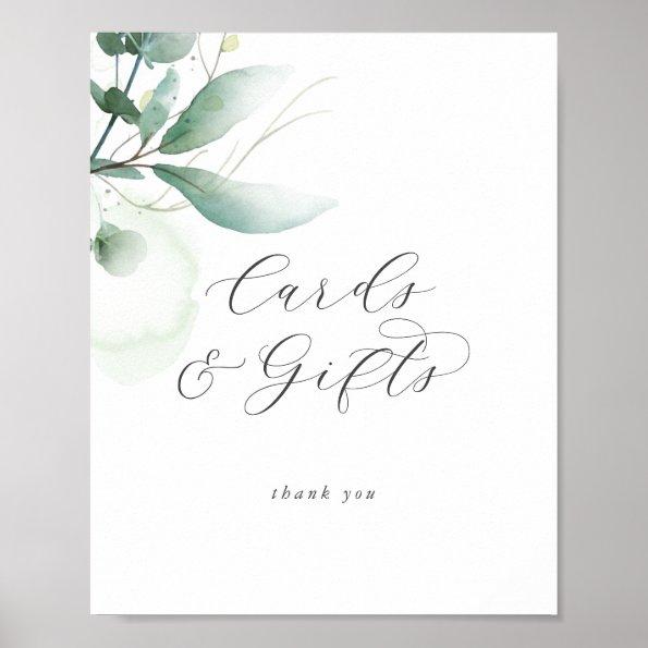 Elegant Greenery Invitations and Gifts Poster
