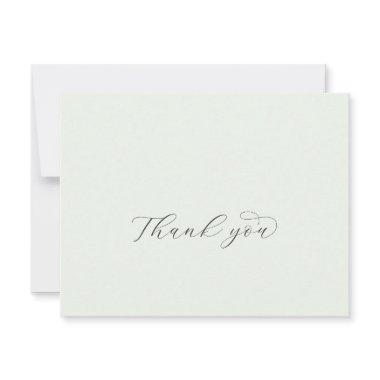 Elegant Greenery Coordinate Thank You Invitations