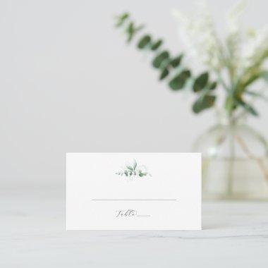Elegant Greenery Flat Wedding Place Invitations