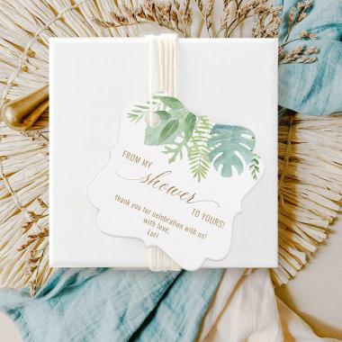 Elegant Greenery, From My Shower to Yours, Shower Favor Tags