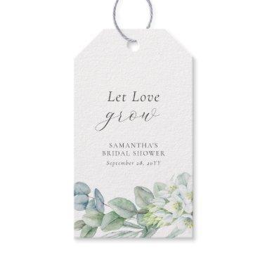 Elegant Greenery Let Love Grow Seed Packet Favors Gift Tags