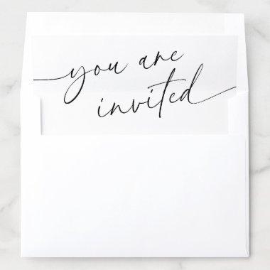 Elegant Handwritten Script  Envelope Liner