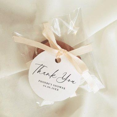 Elegant Handwritten Script Bridal Shower Favor Tags