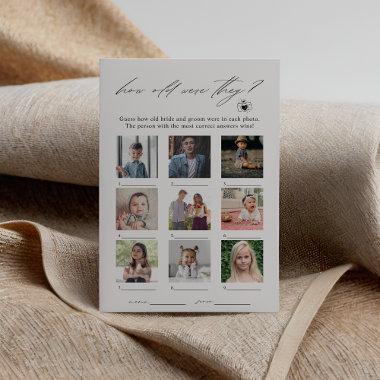 Elegant How Old Were They Photo Game Invitations