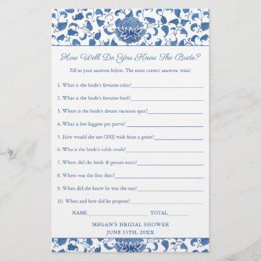 Elegant How Well Do You Know The Bride Shower Game