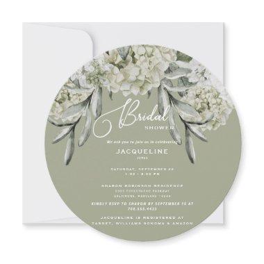 Elegant Hydrangea Sage Round