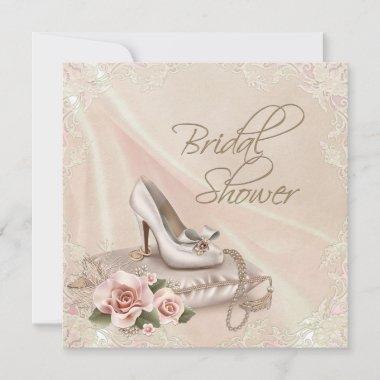 Elegant Ivory Bridal Shower Invitations