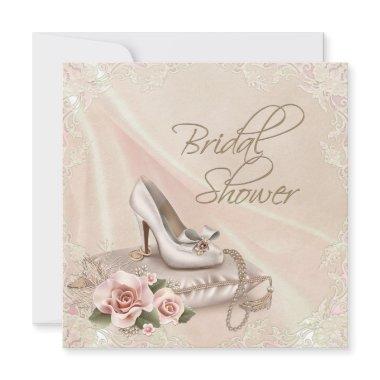 Elegant Ivory Bridal Shower Invitations