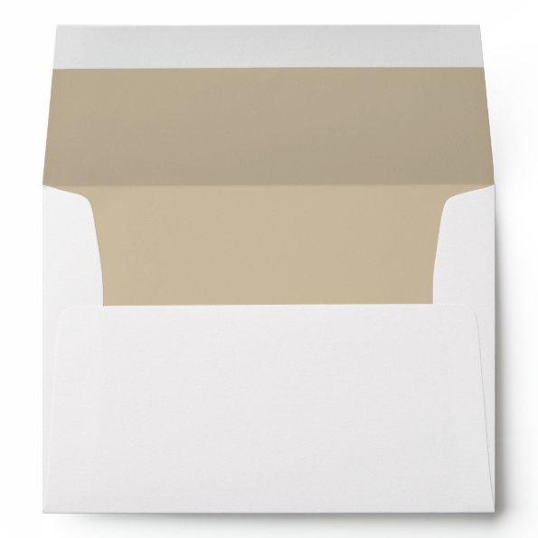 Elegant Ivory Lined Envelope