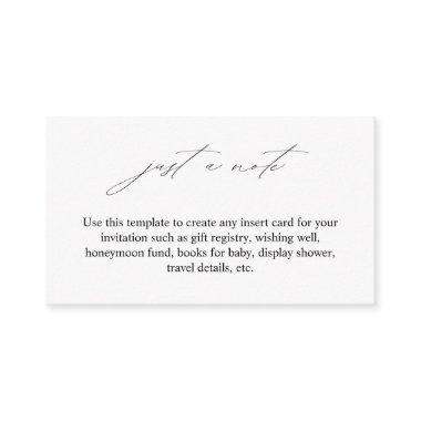 Elegant Just a Note Enclosure