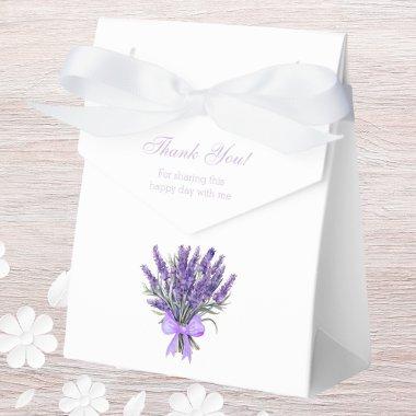 Elegant Lavender Floral Bridal Shower Favor Boxes