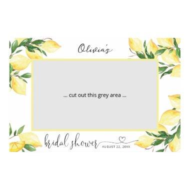 Elegant Lemon  Photo Booth Poster