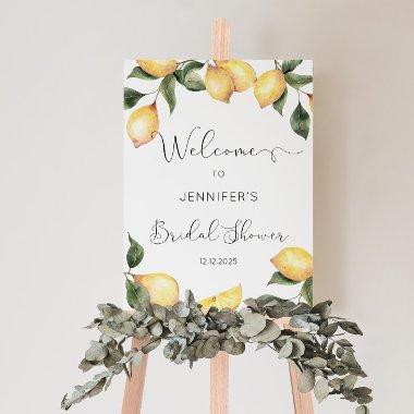 Elegant Lemon  welcome foam board
