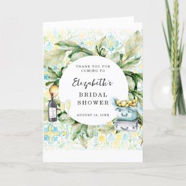 Elegant Lemon Grove | Bridal Shower Thank You Invitations