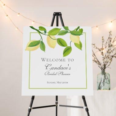 Elegant Lemons Bridal Shower Sign