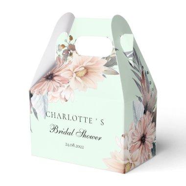 Elegant, Lightgreen & Pastel Boho Bridal Shower Favor Boxes
