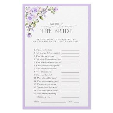 Elegant Lilac Lavender Floral  Game